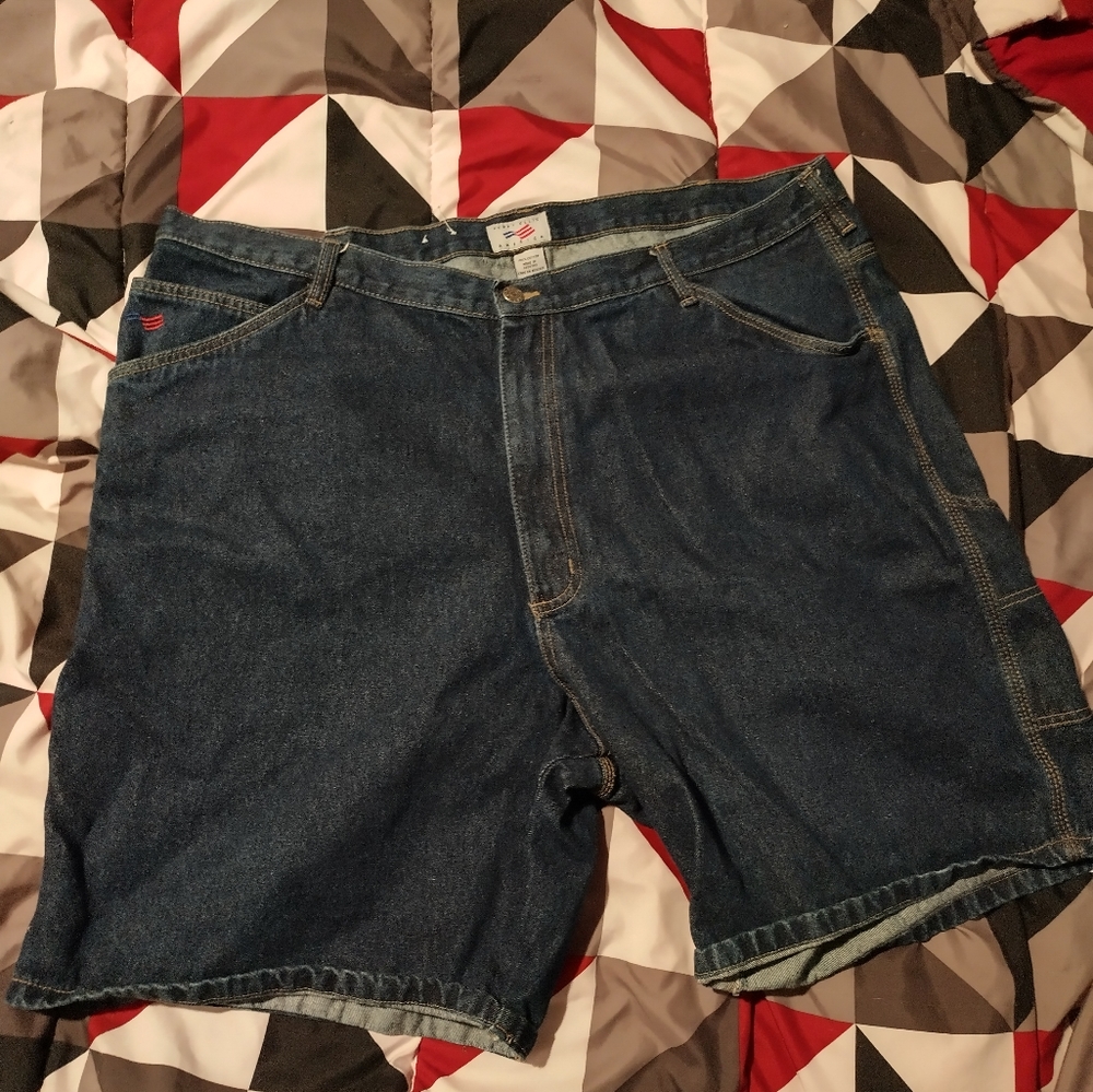 Vintage Perry Ellis America Hip Hop Baggy Jean Shorts 46.